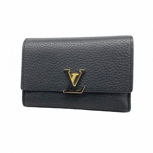 Louis Vuitton Trifold Wallet Taurillon Portefeuille Capucines Compact M62157