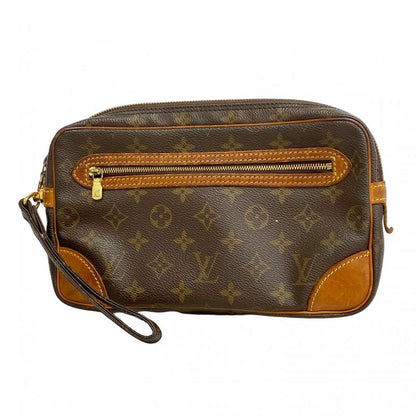 Louis Vuitton Clutch Bag Monogram Marly Dragonne GM M51825 Brown Men's
