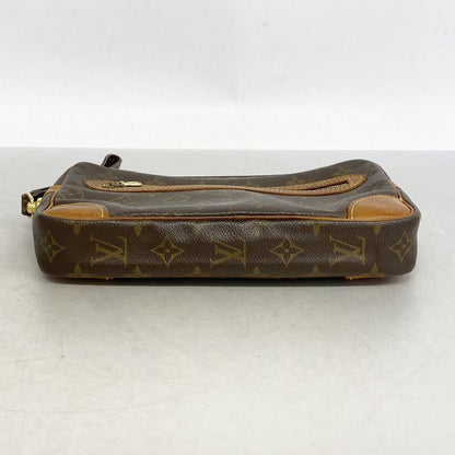 Louis Vuitton Clutch Bag Monogram Marly Dragonne GM M51825 Brown Men's
