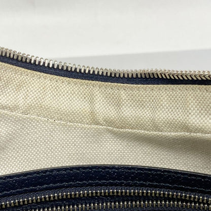 Gucci Shoulder Bag GG Supreme/sherry Line 702823 PVC Navy Silver Hardware Women