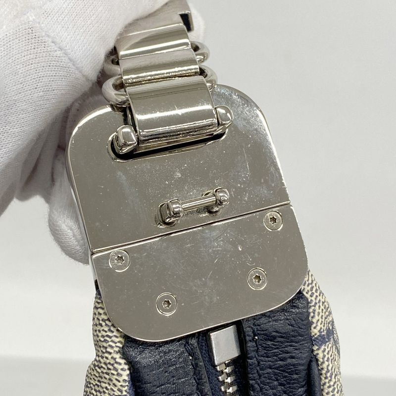 Gucci Shoulder Bag GG Supreme/sherry Line 702823 PVC Navy Silver Hardware Women