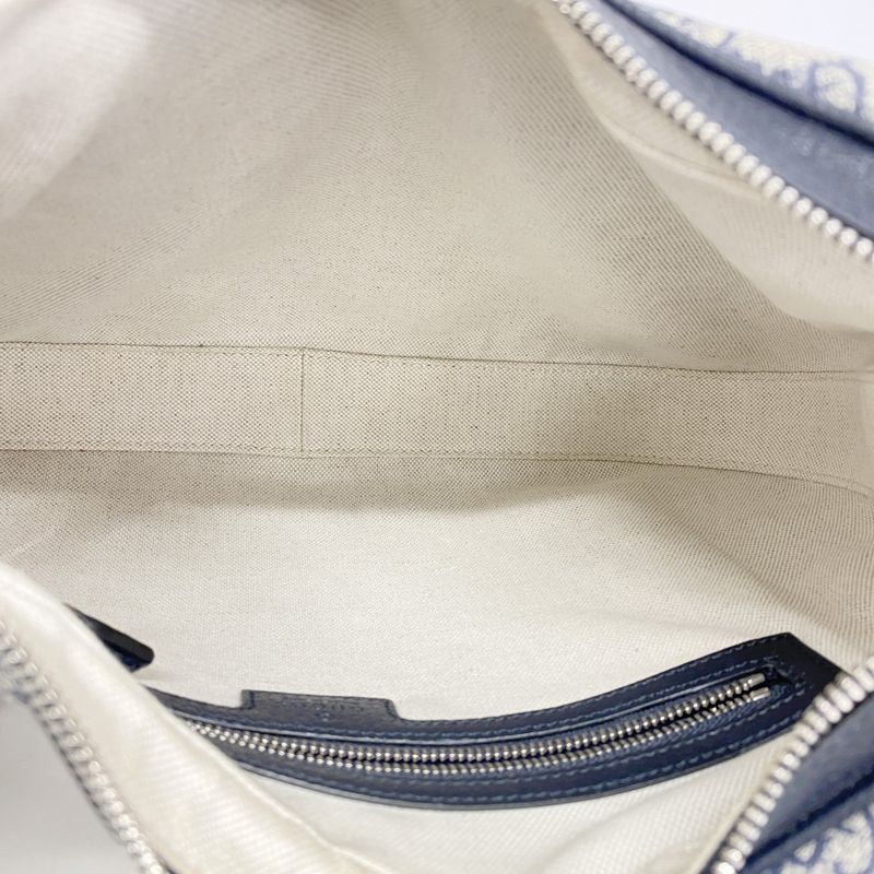 Gucci Shoulder Bag GG Supreme/sherry Line 702823 PVC Navy Silver Hardware Women