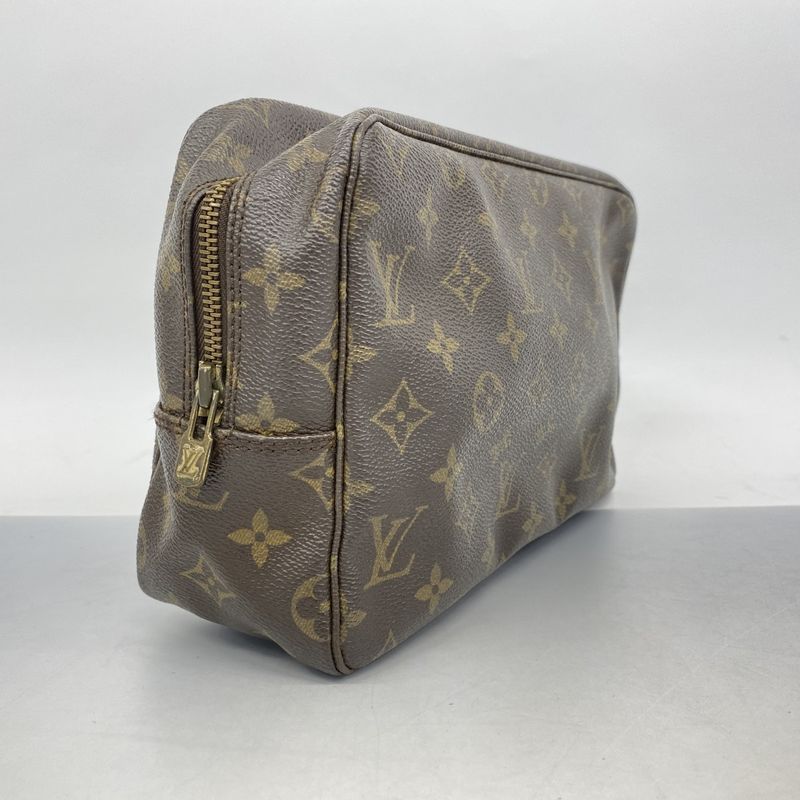 Louis Vuitton Pouch Monogram Trousse Toilette 28 M47522 Brown Women's
