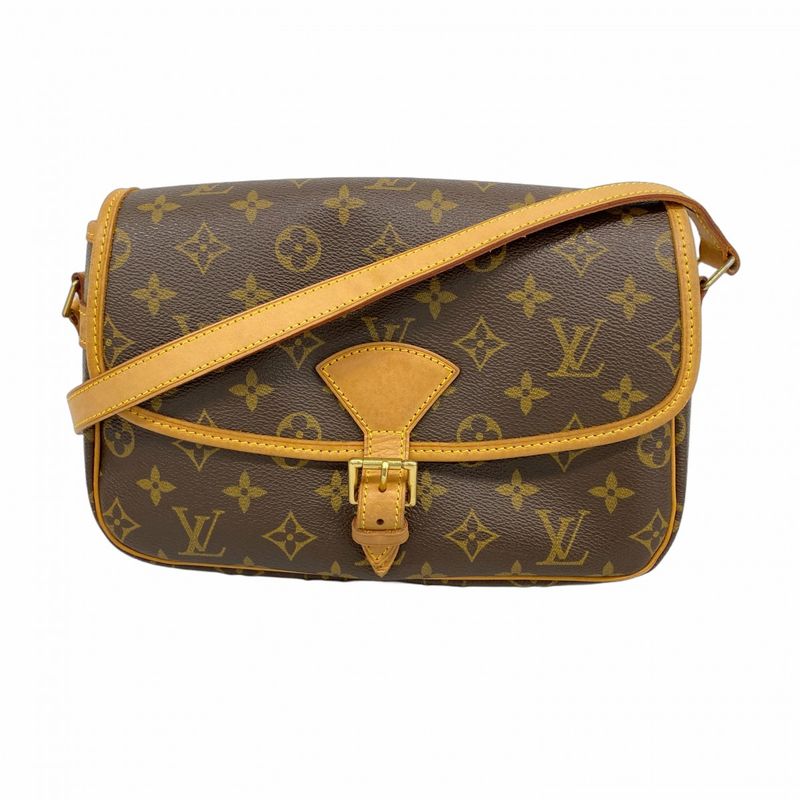 Louis Vuitton Shoulder Bag Monogram Sologne M42250 Brown Ladies