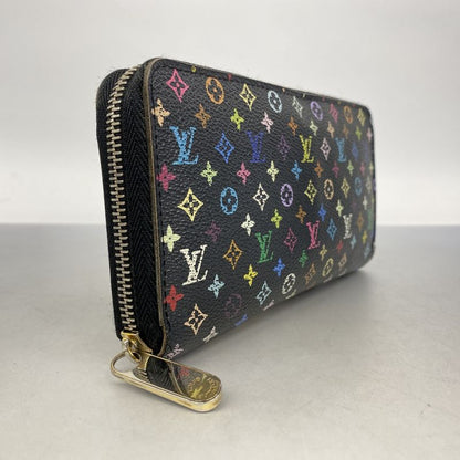 Louis Vuitton Long Wallet Monogram Multicolor Zippy Wallet M60050 Noir Black