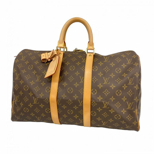 Louis Vuitton Boston Bag Monogram Keepall 45 M41428 Brown Men Women Unisex