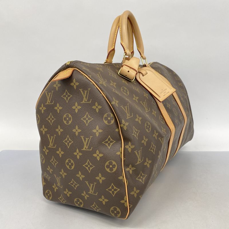 Louis Vuitton Boston Bag Monogram Keepall 45 M41428 Brown Men Women Unisex