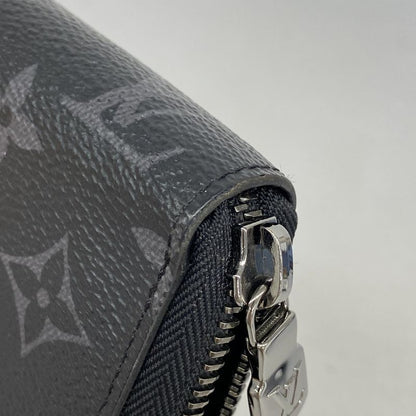 Louis Vuitton Long Wallet Monogram-eclipse Zippy Wallet Horizontal M11611 Black