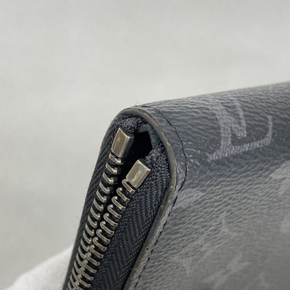 Louis Vuitton Long Wallet Monogram-eclipse Zippy Wallet Horizontal M11611 Black