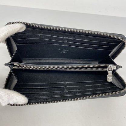 Louis Vuitton Long Wallet Monogram-eclipse Zippy Wallet Horizontal M11611 Black