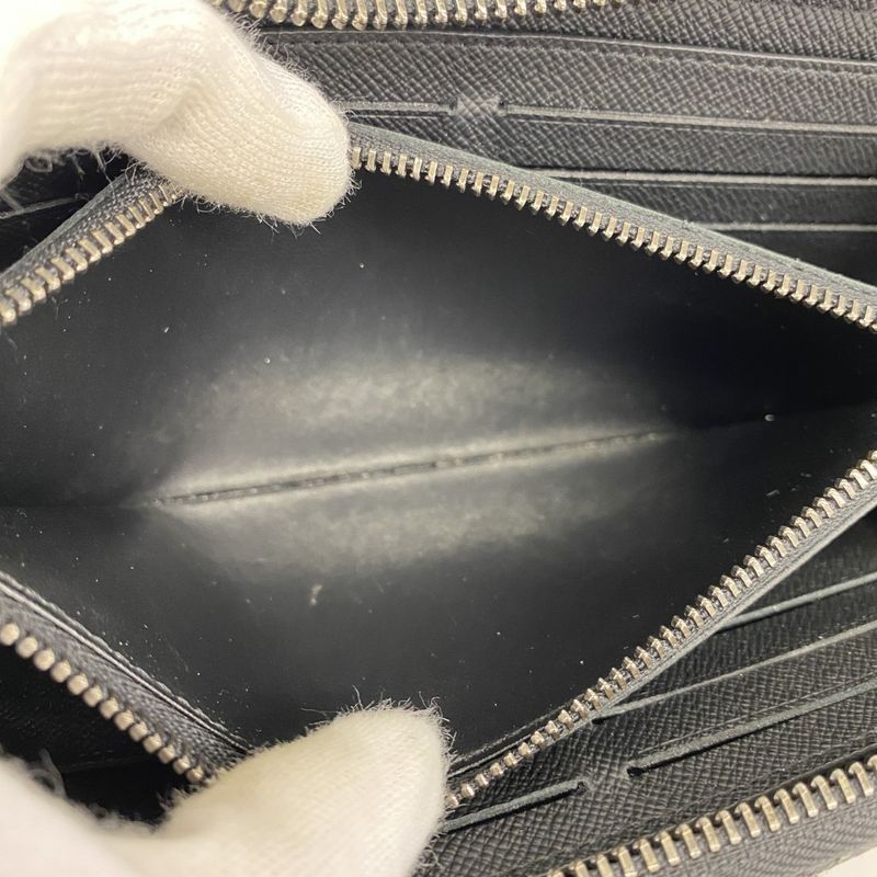 Louis Vuitton Long Wallet Monogram-eclipse Zippy Wallet Horizontal M11611 Black