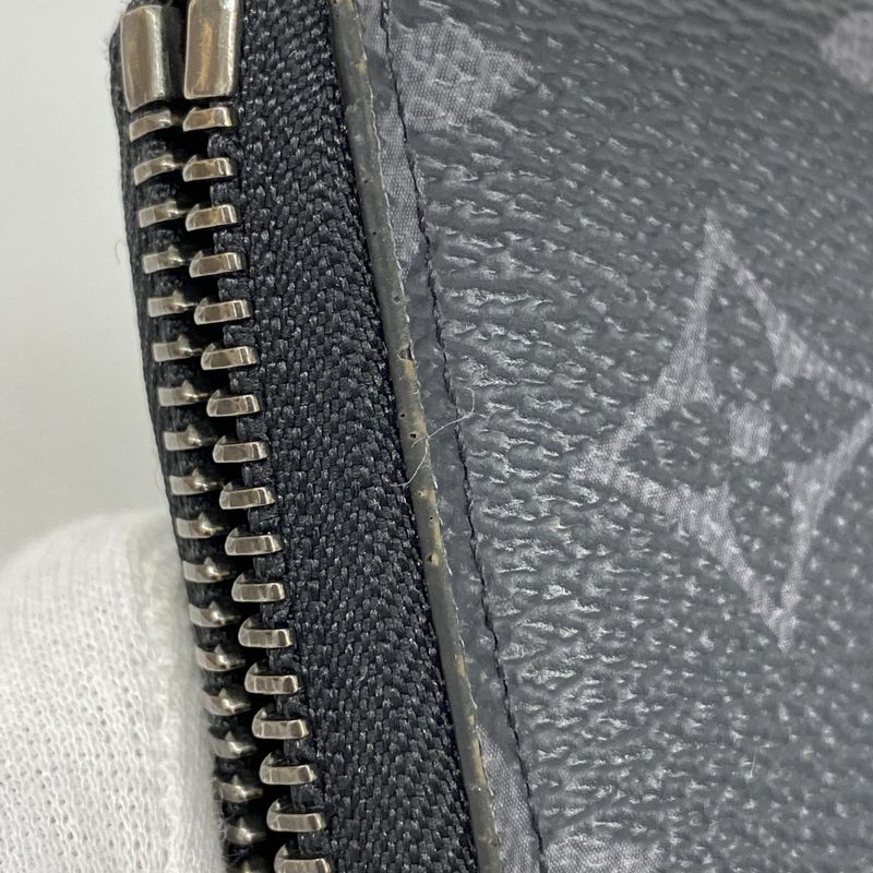 Louis Vuitton Long Wallet Monogram-eclipse Zippy Wallet Horizontal M11611 Black