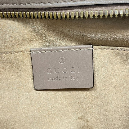 Gucci Shoulder Bag GG Marmont 447632 Leather Pink Beige Gold Hardware Women