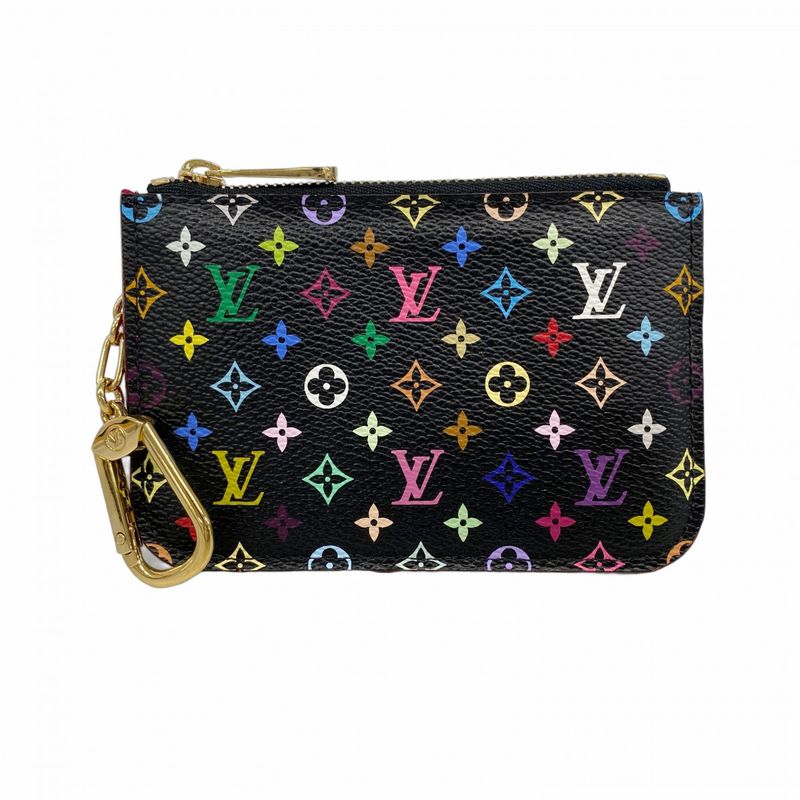 Louis Vuitton Coin Case Monogram Multicolor Pochette Cles M93735 Noir Black