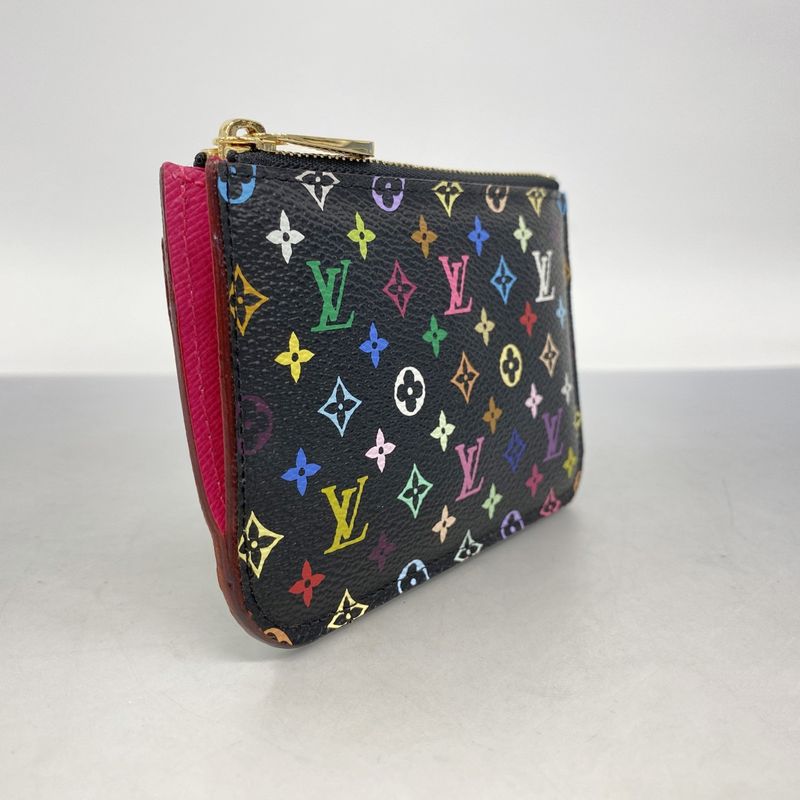 Louis Vuitton Coin Case Monogram Multicolor Pochette Cles M93735 Noir Black