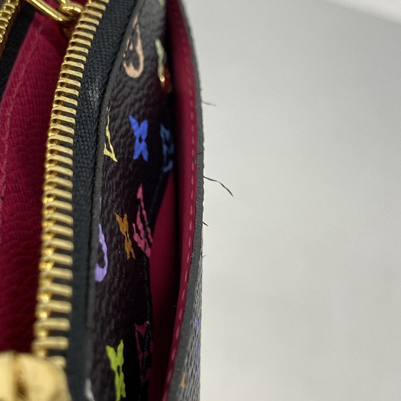 Louis Vuitton Coin Case Monogram Multicolor Pochette Cles M93735 Noir Black