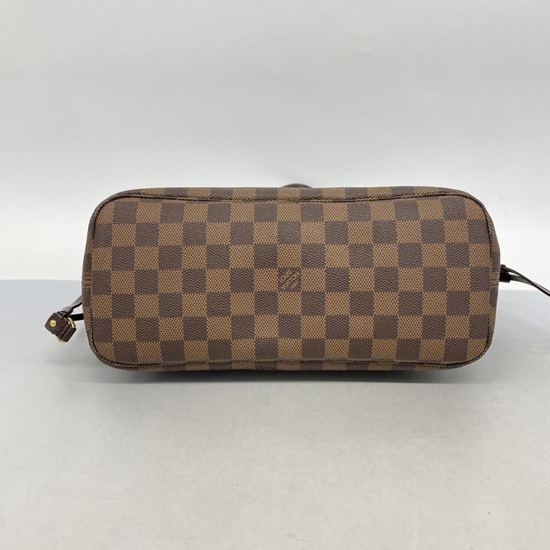 Louis Vuitton Damier Neverfull PM N51109 Ebene Womens Tote Bag