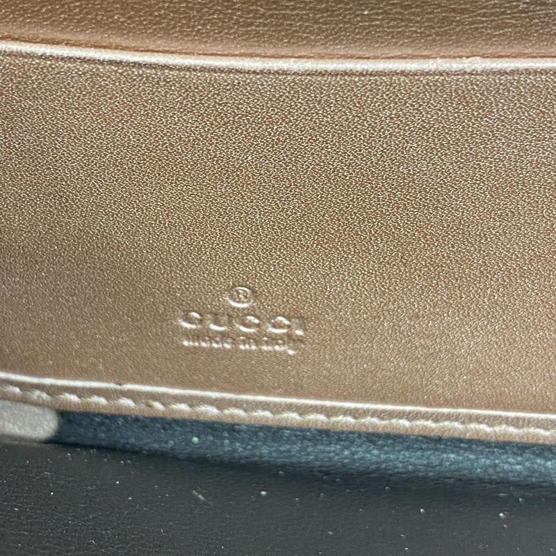 Gucci Long Wallet Micro Guccissima 258406 Enamel Pink Chien Pan Gold Hardware