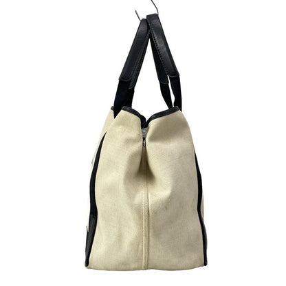 Balenciaga Tote Bag Navy Medium Cabas Su 581292 Ivory And Black Leather