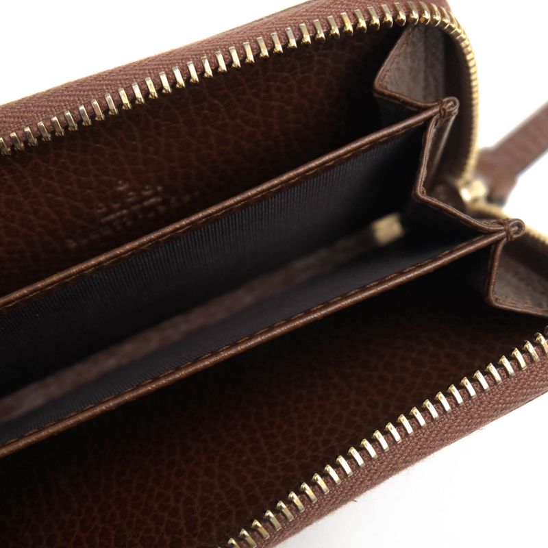 Gucci Wallet Ladies Women Leather Genuine Leather Brown 368877 0959 Swing Coin