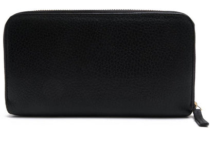 Gucci Long Wallet Men Leather Genuine Leather Black 449347 Original Leather