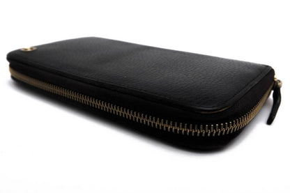 Gucci Long Wallet Men Leather Genuine Leather Black 449347 Original Leather