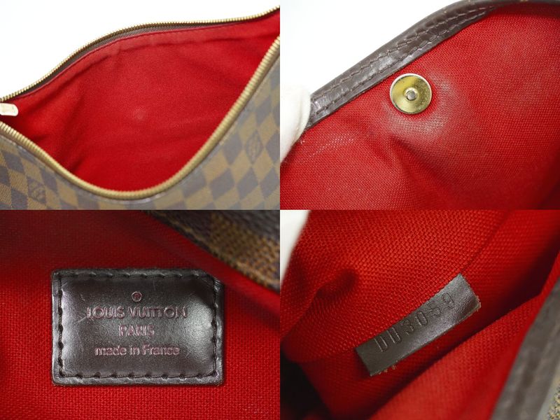 Authentic Louis Vuitton LV Bloomsbury PM Damier Ebène Shoulder Bag Pochette