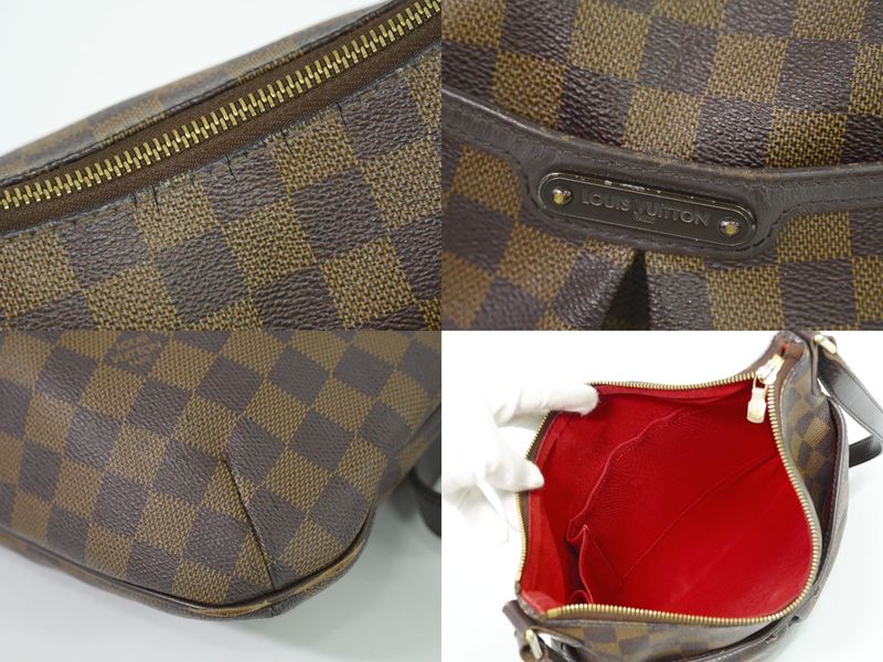 Authentic Louis Vuitton LV Bloomsbury PM Damier Ebène Shoulder Bag Pochette