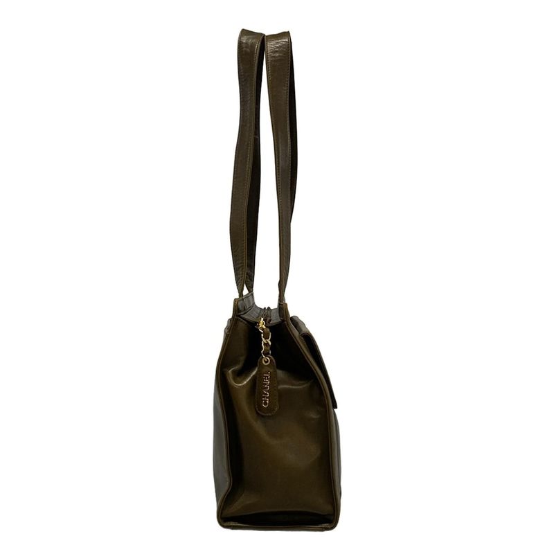 Chanel Shoulder Bag - Dark Brown Gold Hardware Lambskin