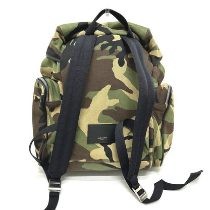 Saint Laurent Paris Backpack Sac Multi Pockets Camouflage 437110 Canvas/leather