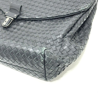 Bottega Veneta Business Bag Intrecciato 122139 Leather Black