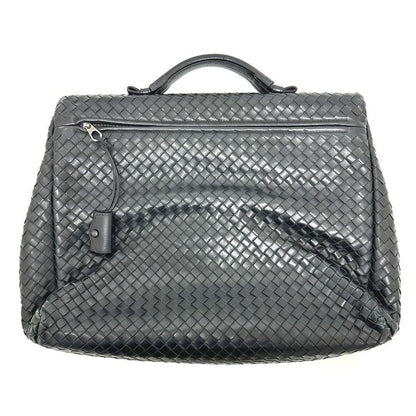Bottega Veneta Business Bag Intrecciato 122139 Leather Black