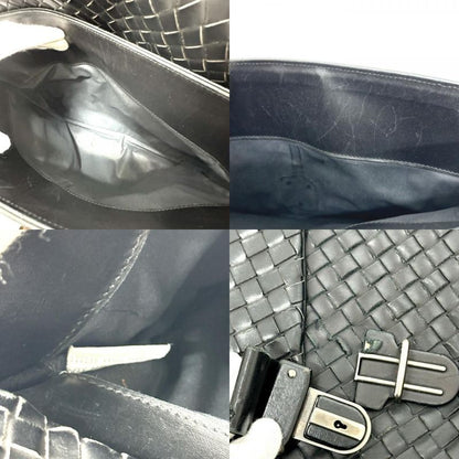 Bottega Veneta Business Bag Intrecciato 122139 Leather Black