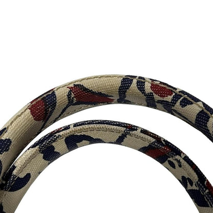 Prada Tote Bag Canapa 1bg155 Ivory X Purple X Red