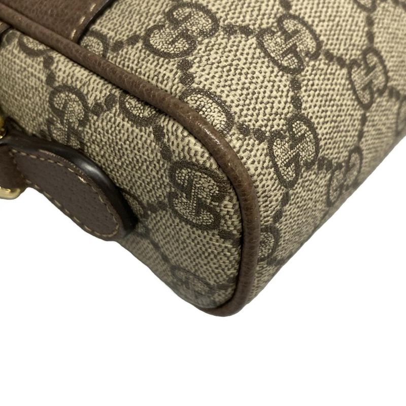 Gucci Shoulder Bag Ophidia 517350 Grey Beige X Brown X Multi Mini Bag Leather