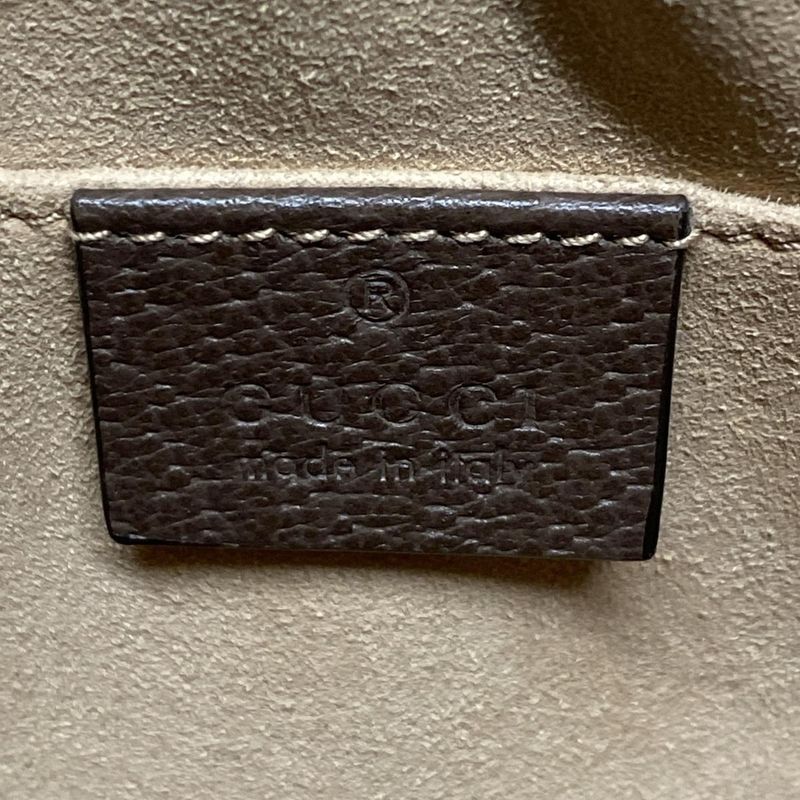 Gucci Shoulder Bag Ophidia 517350 Grey Beige X Brown X Multi Mini Bag Leather