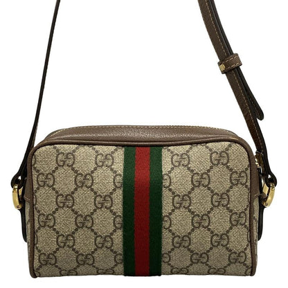 Gucci Shoulder Bag Ophidia 517350 Grey Beige X Brown X Multi Mini Bag Leather