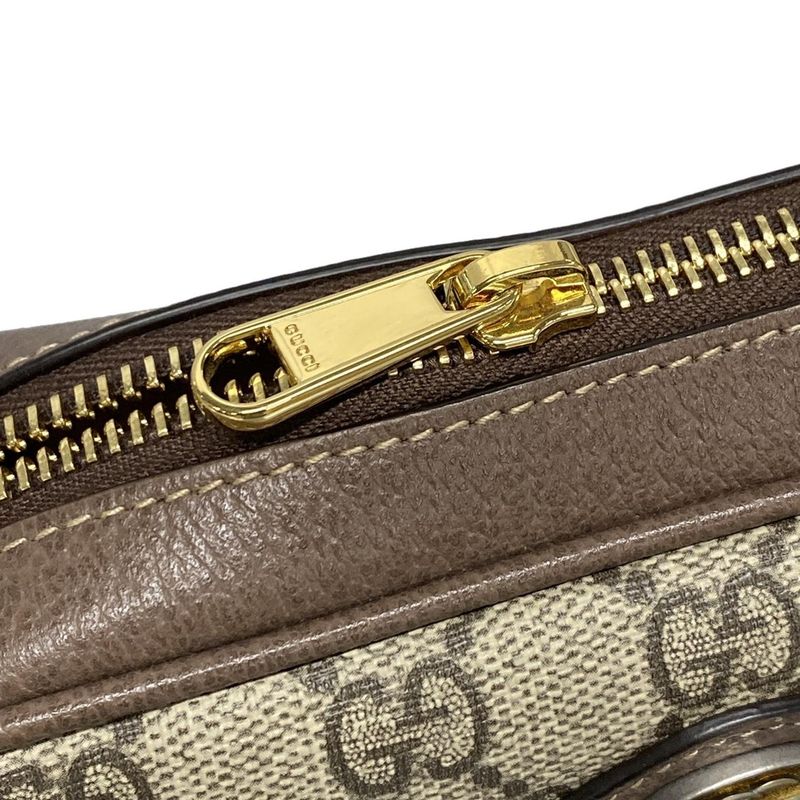 Gucci Shoulder Bag Ophidia 517350 Grey Beige X Brown X Multi Mini Bag Leather