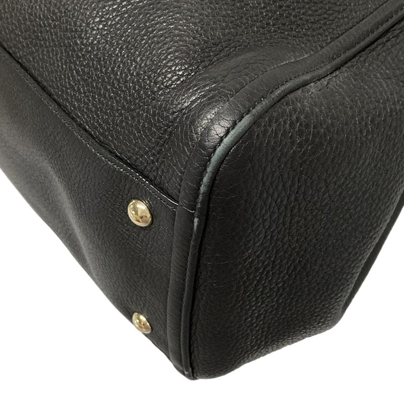 Gucci Tote Bag Soho Cellarius 282309 Black Leather