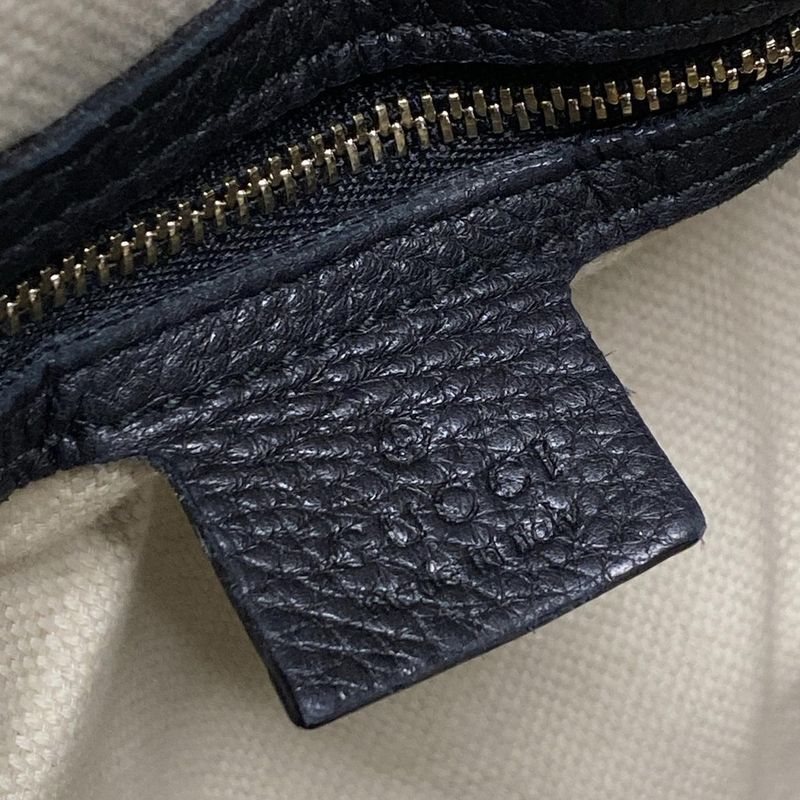 Gucci Tote Bag Soho Cellarius 282309 Black Leather