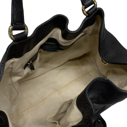 Gucci Tote Bag Soho Cellarius 282309 Black Leather