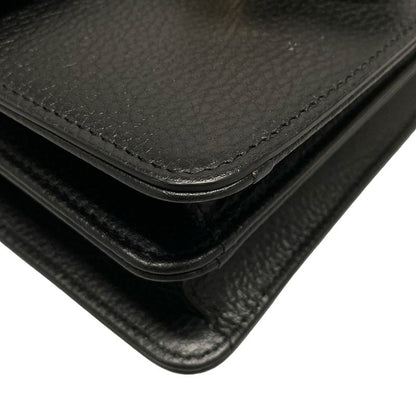 Gucci Shoulder Bag Interlocking G 510304 Black Leather