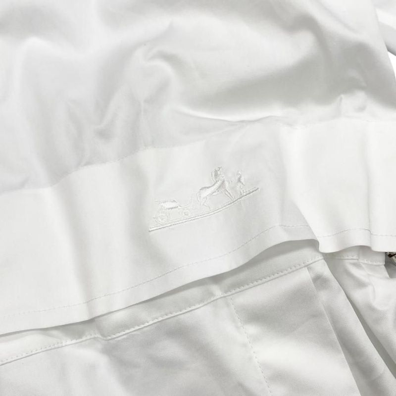 Hermes Shirt Dress Polo Short Dress H5h0544dv9034 Size 34 Cotton Caleche