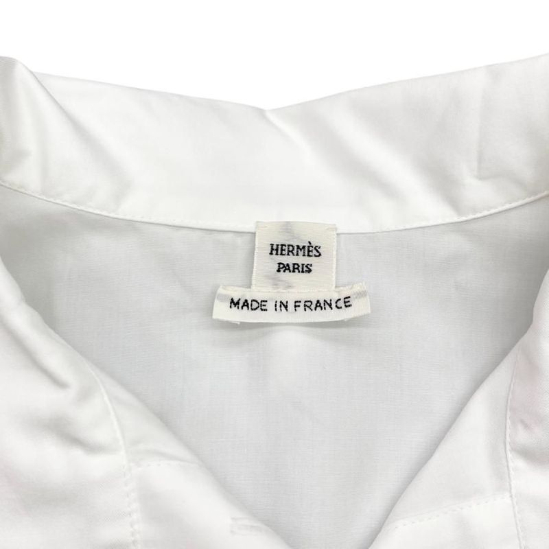 Hermes Shirt Dress Polo Short Dress H5h0544dv9034 Size 34 Cotton Caleche