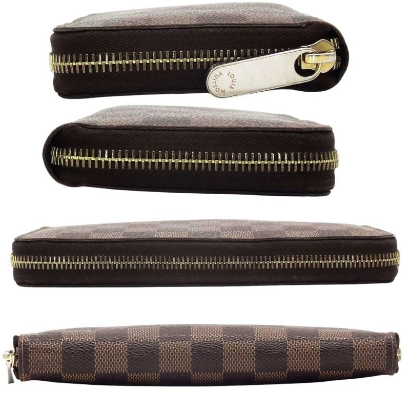Louis Vuitton Zippy Wallet Damier Long Wallet Brown
