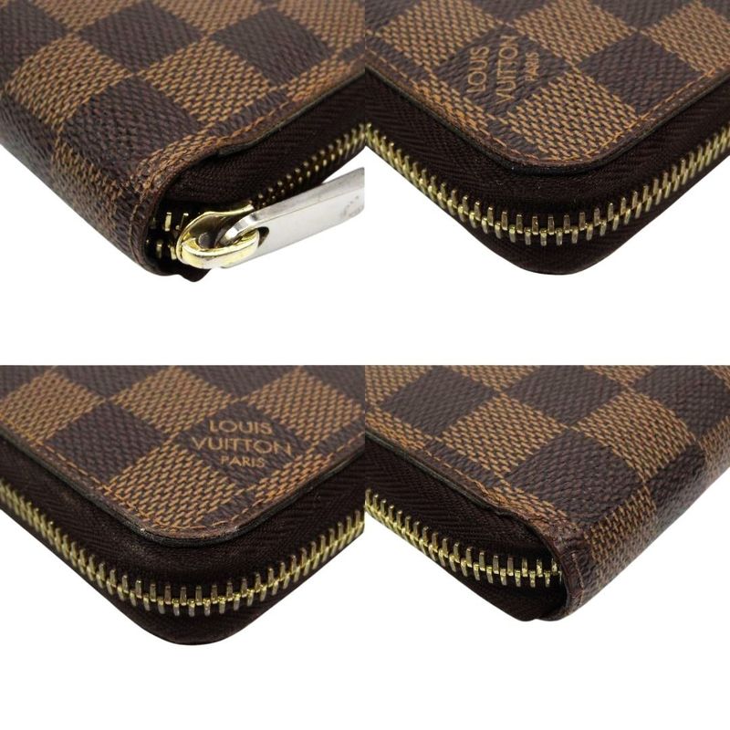 Louis Vuitton Zippy Wallet Damier Long Wallet Brown