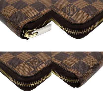 Louis Vuitton Zippy Wallet Damier Long Wallet Brown