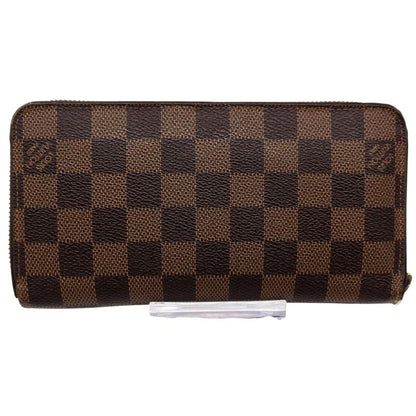 Louis Vuitton Zippy Wallet Damier Long Wallet Brown