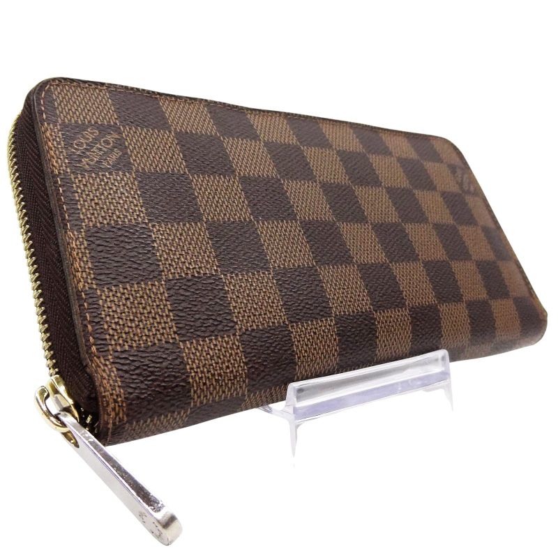 Louis Vuitton Zippy Wallet Damier Long Wallet Brown