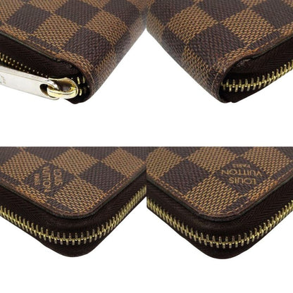 Louis Vuitton Zippy Wallet Damier Long Wallet Brown